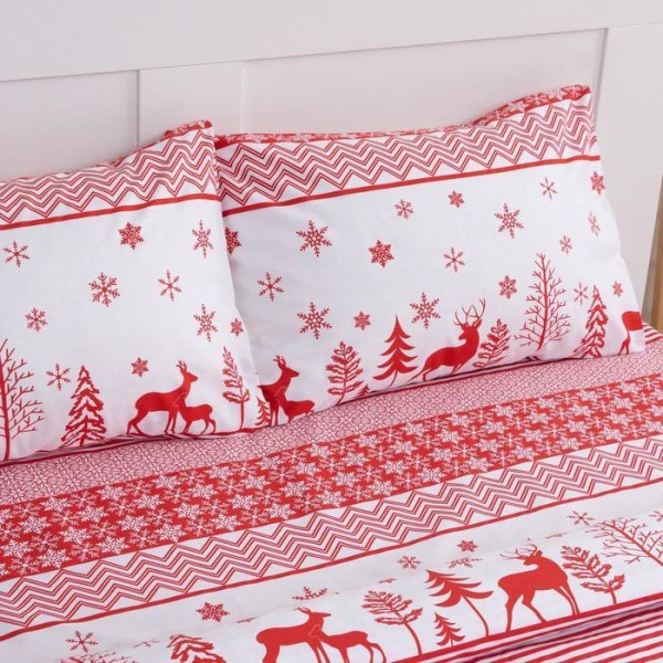 Постельное белье LoveLife 1,5сп "Reindeer" 143*215см,150*225см,50*70см-2шт