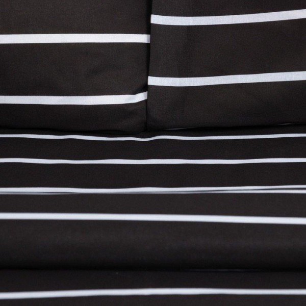 Постельное бельё Этель 1.5сп Black stripes 143х215 см,150х214 см, 70х70 см-2 шт, 100% хлопок,поплин