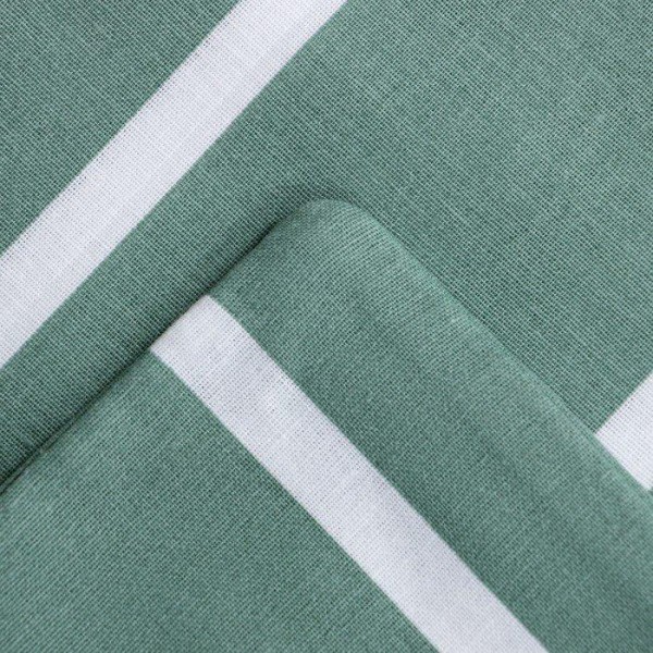 Постельное бельё Этель 1.5сп Mint stripes 143х215 см,150х214 см,70х70см-2 шт, 100% хлопок,поплин