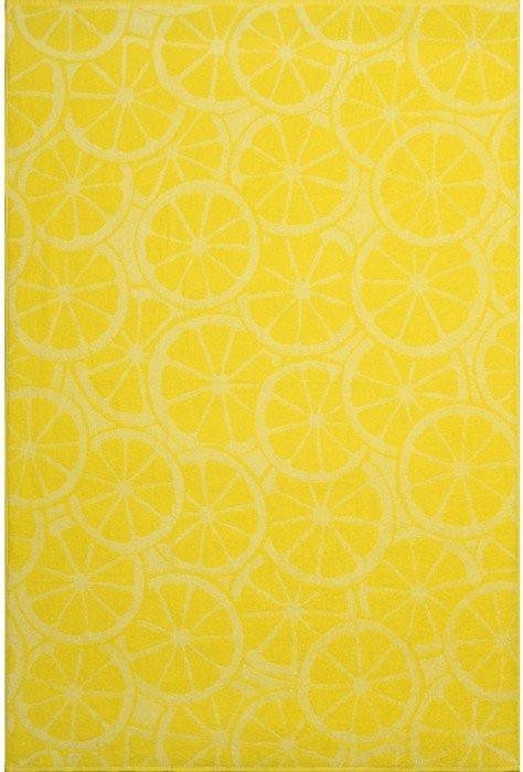 Полотенце махровое Lemon color, 50х90 см, цвет жёлтый