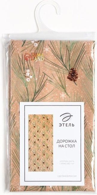 Дорожка Этель "Spruce branches" 30х70см, 100%хл, саржа 190 г/м2